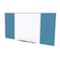 Ghent Combo Whiteboard/Bulletin, Mag Por/Vnyl, Styl D, 4 ft H x 16 ft W, Ocean SPC416D-V-191 - alternate 1